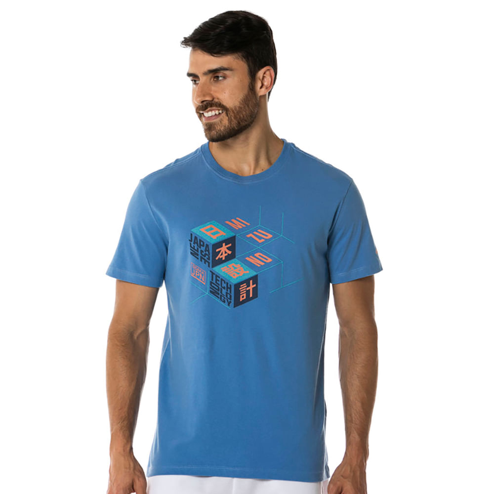 Camiseta Casual Masculina Mizuno Style