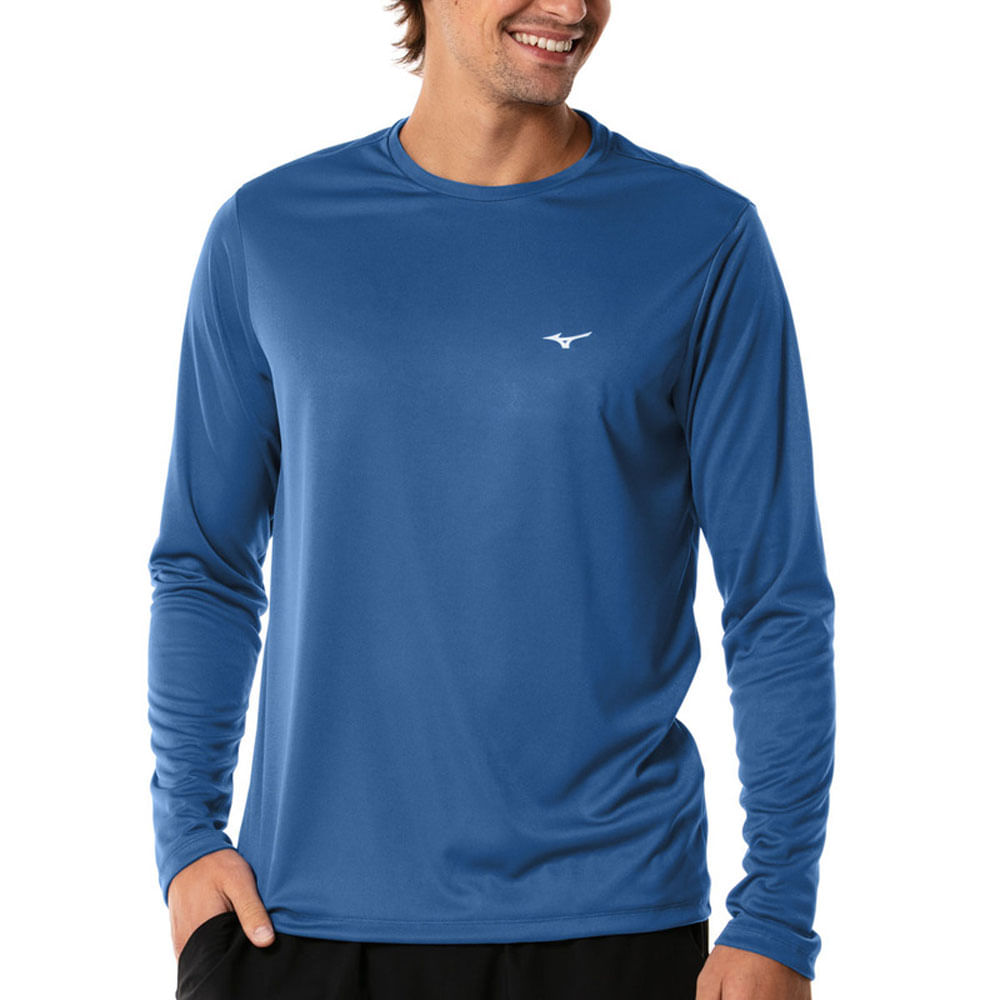 Camiseta Manga Longa de Treino Masculina Mizuno Energy